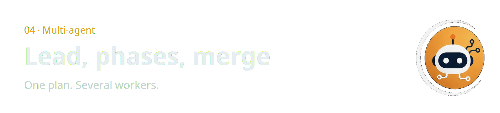 Multi-agent: a lead node and phased satellites